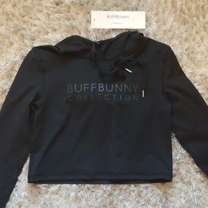 NWT Buffbunny Jasmine Cropped Hoodie Black